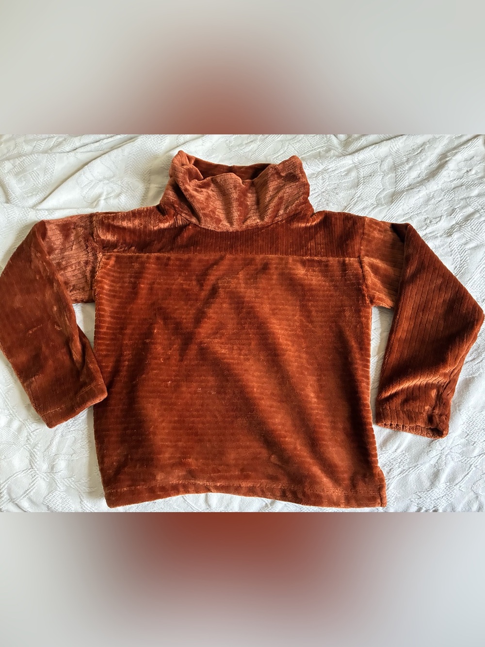 LOFT Plush Faux-Fur Jacket in Rust